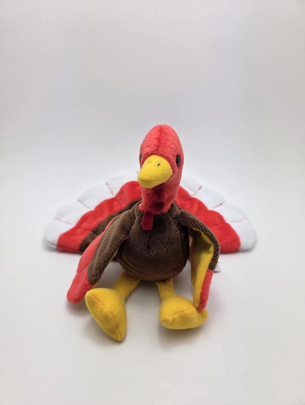 Ty Beanie Baby “Gobbles” the Turkey, Indonesia, No Hang Tag! (5.5 inch)